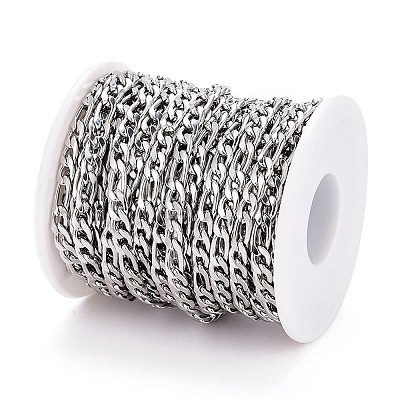 Tarnish Resistant 304 Stainless Steel Figaro Chain CHS-M003-12P-B-1