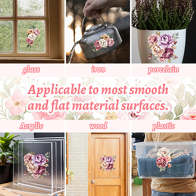 3 Sheets 3 Styles PVC Waterproof Decorative Stickers DIY-WH0404-111-1