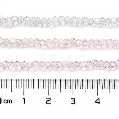 Transparent Painted Glass Beads Strands LS-DGLA-A034-T1mm-A23-1