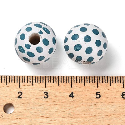 Natural Wood European Beads WOOD-S059-01C-1