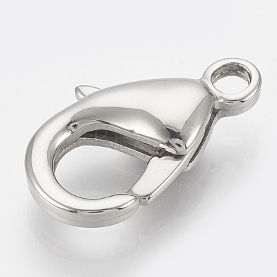 Tarnish Resistant 304 Stainless Steel Lobster Claw Clasps STAS-T033-25F-1