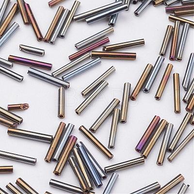 Glass Bugle Beads SEED-E001-12mm-82#-1