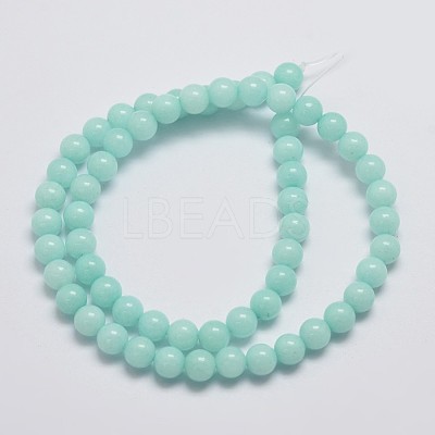 Natural Malaysia Jade Beads Strands X-G-A146-6mm-B07-1