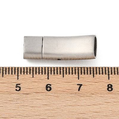 304 Stainless Steel Snap Lock Clasps STAS-U055-02E-P-1