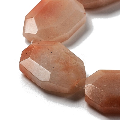 Natural Red Aventurine Beads Strands G-M429-A01-01-1