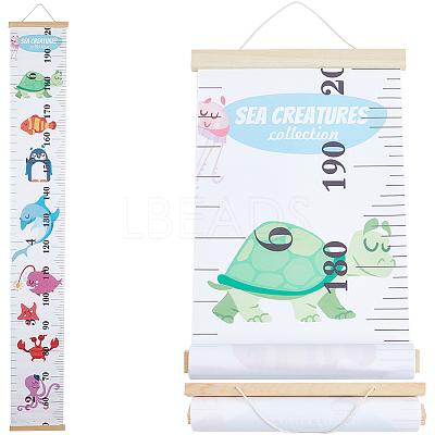 Aniaml Pattern Removable Height Chart for Kids AJEW-WH0165-70A-1