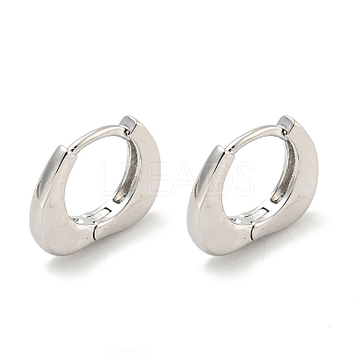 Brass Hoop Earrings EJEW-L211-010T-P-1