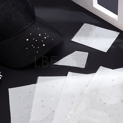 Glitter Hotfix Rhinestone Sheet DIY-WH0308-441A-1