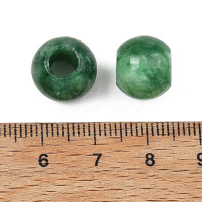 Natural Green Jade European Beads GG-CBA02C4-01-1