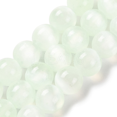 Natural Selenite Beads Strands G-C142-01B-06-1