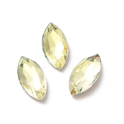 Glass Rhinestone Cabochons RGLA-P037-09B-D337-1
