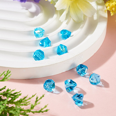 10Pcs Glass Imitation Austrian Crystal Beads GLAA-TADJ0001-11G-1