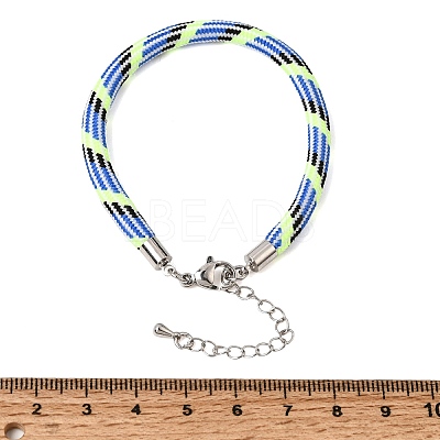 Braided Round Polyester Cord Bracelet Makings FB-CBAEDA0-01P-29-1