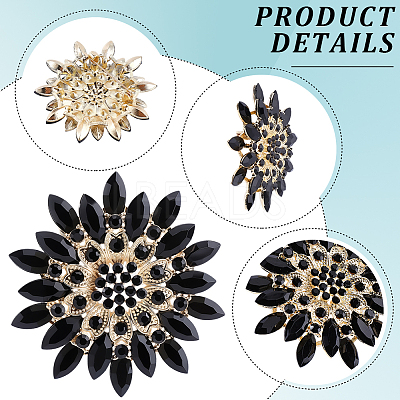 1Pc Alloy Acrylic Lapel Pins for Clothes JEWB-CP0001-55A-1