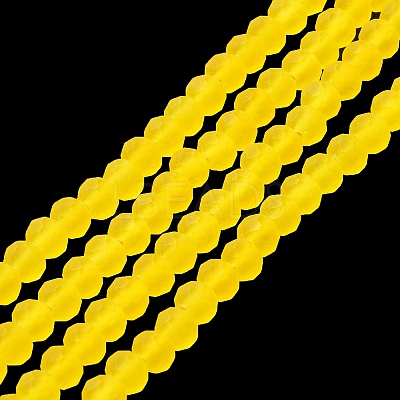 Transparent Glass Beads Strands X-EGLA-A034-T4mm-MD17-1