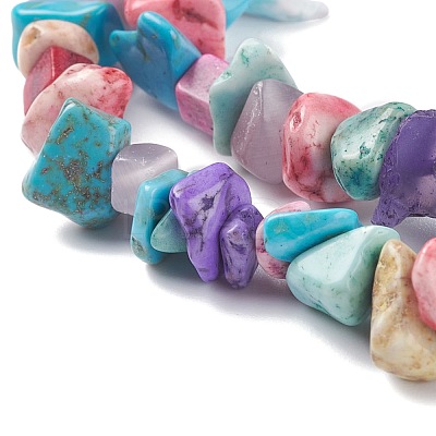 Synthetic Turquoise Beads Strands G-P332-24C-1