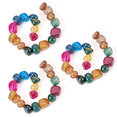 3 Strands Natural Agate Beads Strands G-TA0002-72-1