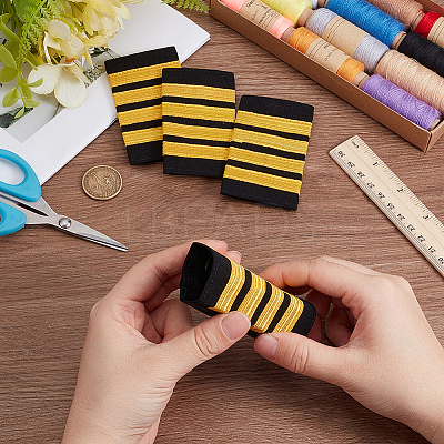Silk Aviation Epaulette AJEW-CY0002-53B-1