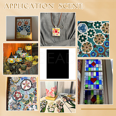 Glass Cabochons GGLA-WH0003-001D-1