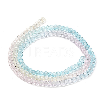 Transparent Painted Glass Beads Strands DGLA-A034-T2mm-A21-1