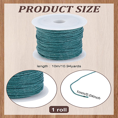 1 Roll Waxed Cotton Thread Cords YC-LP0001-01L-1