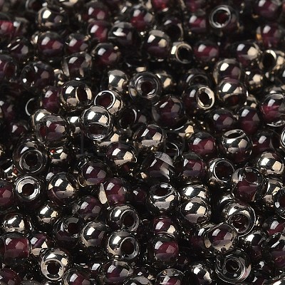 Transparent Inside Colours Glass Seed Beads SEED-H002-A-C224-1