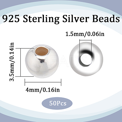 925 Sterling Silver Beads STER-SC0001-26B-1