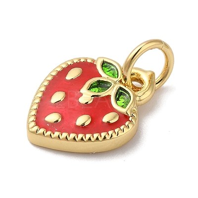 Rack Plating Brass Enamel Charms X1-KK-B092-25G-1