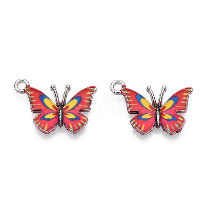 Printed Alloy Pendants PALLOY-R111-14E-1