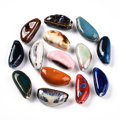 Handmade Porcelain Beads PORC-N008-08-1