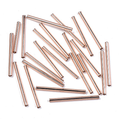 Electroplate Glass Bugle Beads SEED-S043-02A-03-1