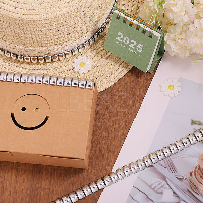 Rectangle Plastic Beaded Trimming DIY-WH0656-36A-1