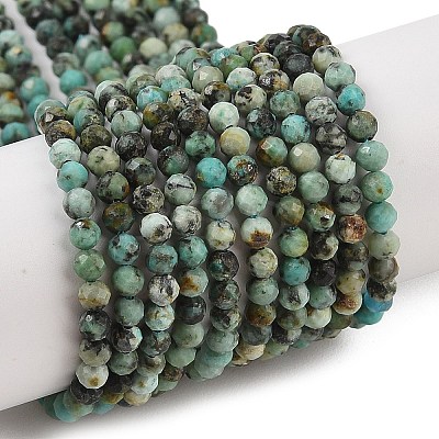Natural African Turquoise(Jasper) Beads Strands X-G-P472-01-1
