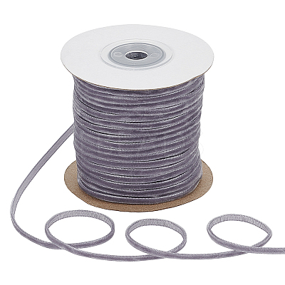 50 Yards Single Face Velvet Ribbon OCOR-WH0036-73C-1