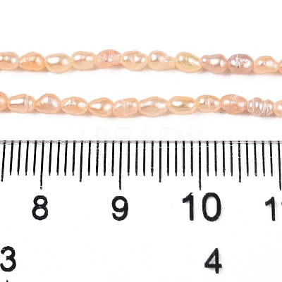 Natural Cultured Freshwater Pearl Beads Strands PEAR-N012-02H-01-1
