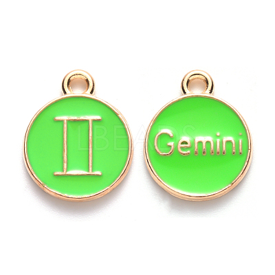 Alloy Enamel Pendants X-ENAM-S124-01A-06I-1