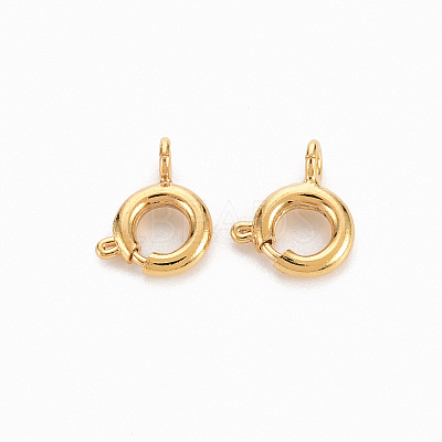 Brass Spring Ring Clasps X-KK-N231-258-NF-1