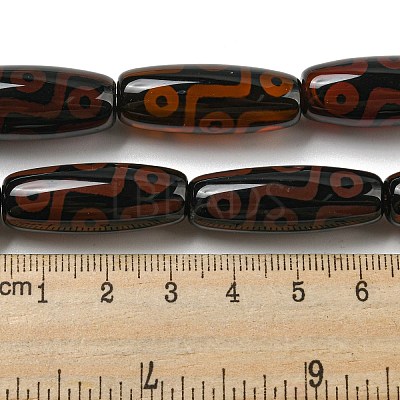 Tibetan Style dZi Beads Strands G-P526-C02-1