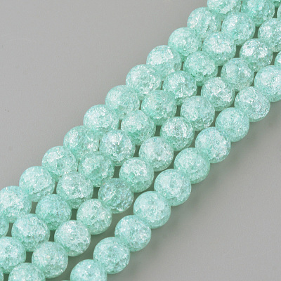 Synthetic Crackle Quartz Beads Strands GLAA-S134-8mm-11-1