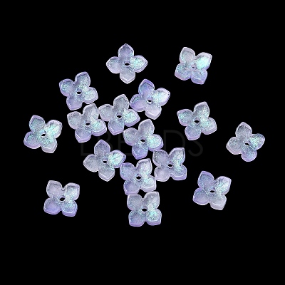 Dyed & Heated Glass Bead Caps GLAA-Z019-01E-1