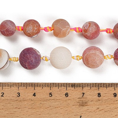 Dyed & Heated Natural Weathered Agate Beads Strands GG-CBAB9C6-M01-01-1