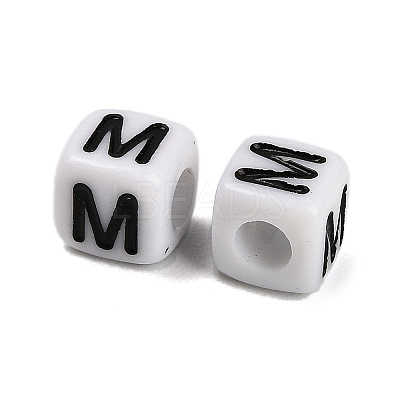 Opaque Acrylic Beads OACR-S076-01M-1