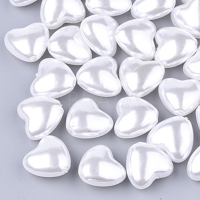 Eco-Friendly ABS Plastic Imitation Pearl Beads X-OACR-T012-15A-1