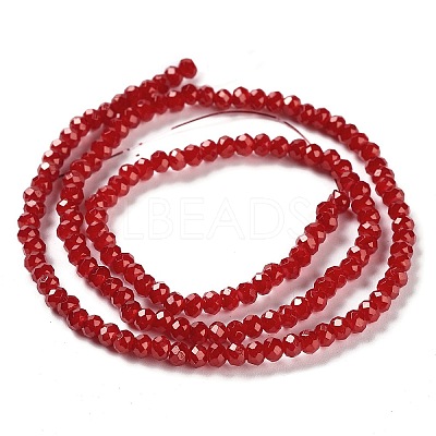 Baking Paint Imitation Jade Glass Bead Strands DGLA-A034-J2MM-A29-1