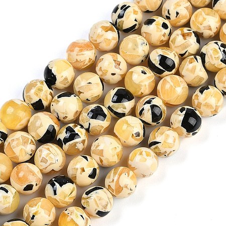 Sythetic Amber Beads Strands X1-G-M199-02C-1