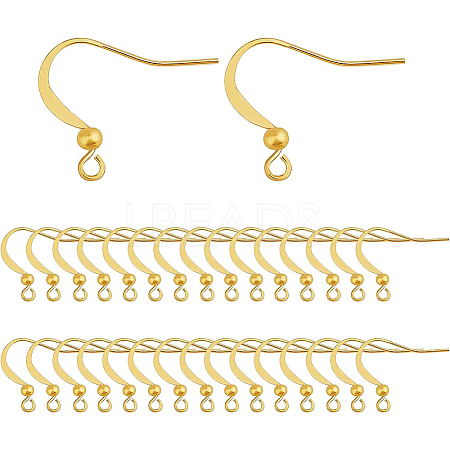 Long-Lasting Plated Brass Earring Hooks KK-BC0006-06G-NF-1