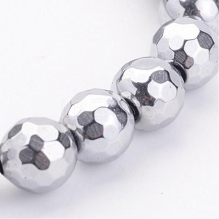 Non-Magnetic Synthetic Hematite Beads Strands G-B354-1-1
