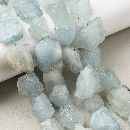 Natural Aquamarine Beads Strands G-S386-C18-1