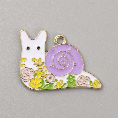 Alloy Enamel Pendants ENAM-CJC0004-40A-1