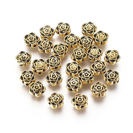 Tibet Antique Golden Metal Beads X-GLF0590Y-1